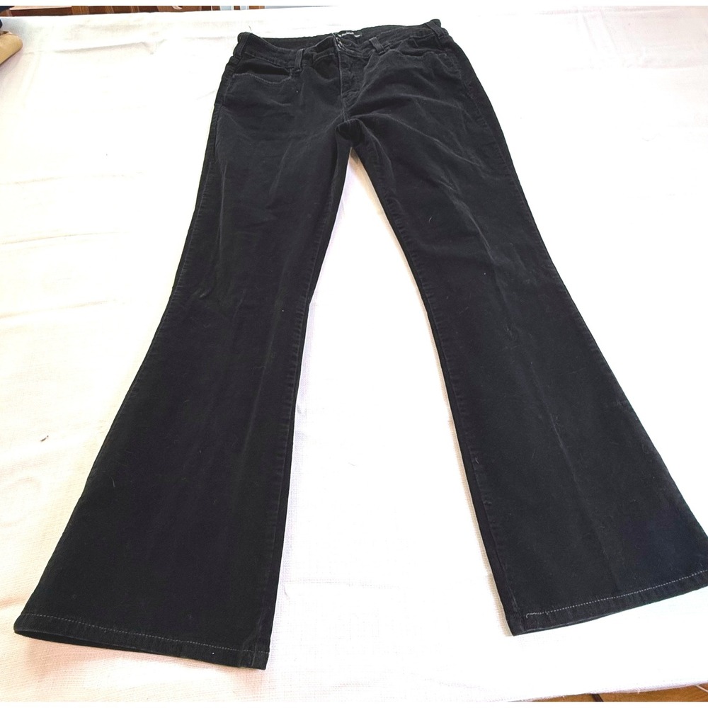 Levi's 526 Slender Bootcut Corduroy‎ Jeans Women's 14 Black Stretch Y2K